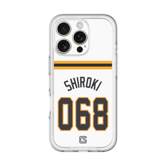 スリムプロテクションプレミアムケース［ 読売ジャイアンツ - #068 SHIROKI - ホーム ］