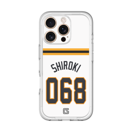 スリムプロテクションプレミアムケース［ 読売ジャイアンツ - #068 SHIROKI - ホーム ］