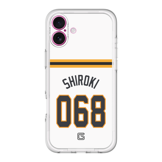 スリムプロテクションプレミアムケース［ 読売ジャイアンツ - #068 SHIROKI - ホーム ］