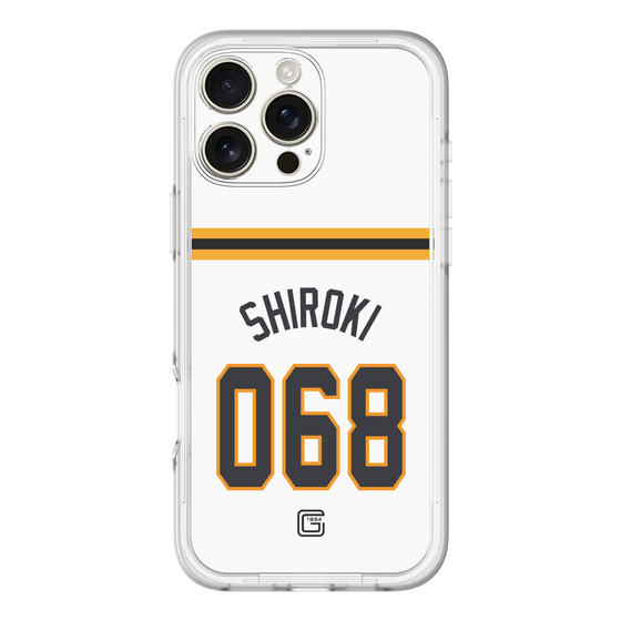 スリムプロテクションプレミアムケース［ 読売ジャイアンツ - #068 SHIROKI - ホーム ］