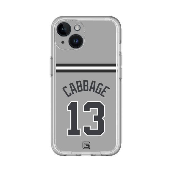 スリムプロテクションプレミアムケース［ 読売ジャイアンツ - #13 CABBAGE - ビジター ］