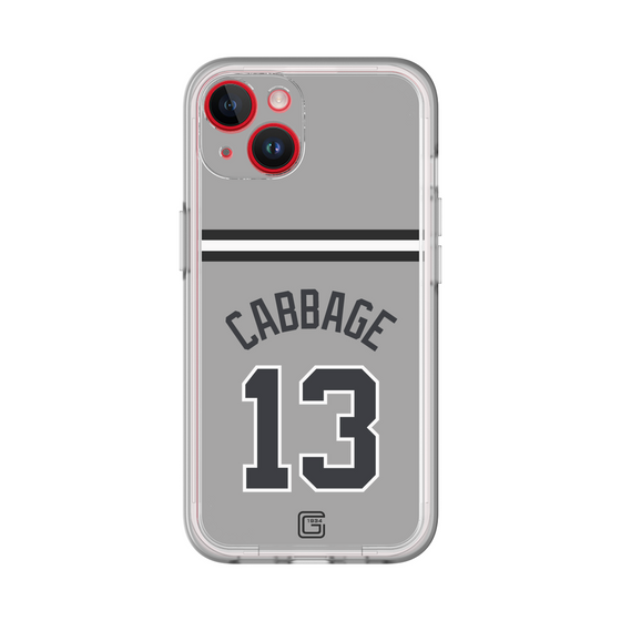 スリムプロテクションプレミアムケース［ 読売ジャイアンツ - #13 CABBAGE - ビジター ］