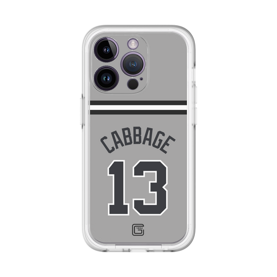 スリムプロテクションプレミアムケース［ 読売ジャイアンツ - #13 CABBAGE - ビジター ］