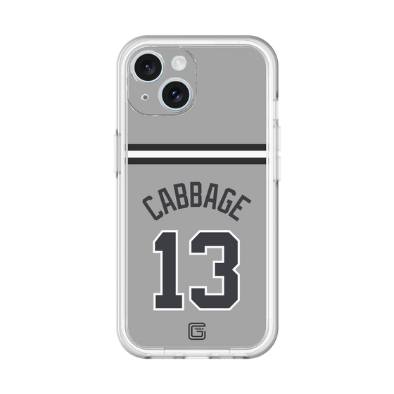 スリムプロテクションプレミアムケース［ 読売ジャイアンツ - #13 CABBAGE - ビジター ］