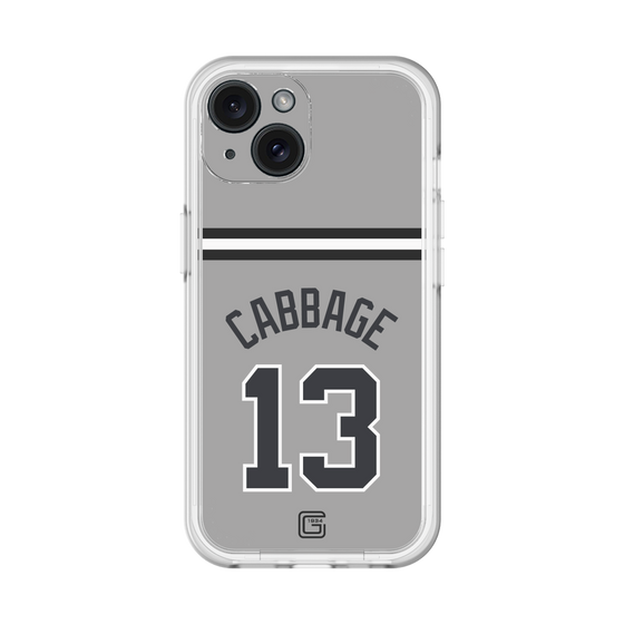 スリムプロテクションプレミアムケース［ 読売ジャイアンツ - #13 CABBAGE - ビジター ］