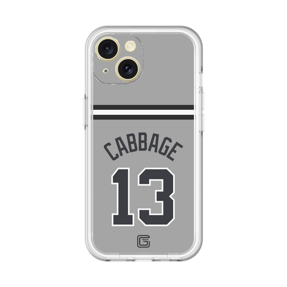 スリムプロテクションプレミアムケース［ 読売ジャイアンツ - #13 CABBAGE - ビジター ］