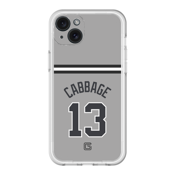 スリムプロテクションプレミアムケース［ 読売ジャイアンツ - #13 CABBAGE - ビジター ］