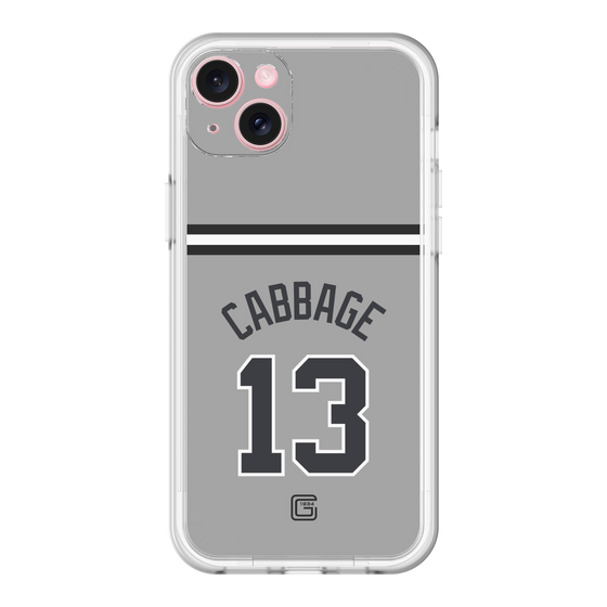 スリムプロテクションプレミアムケース［ 読売ジャイアンツ - #13 CABBAGE - ビジター ］