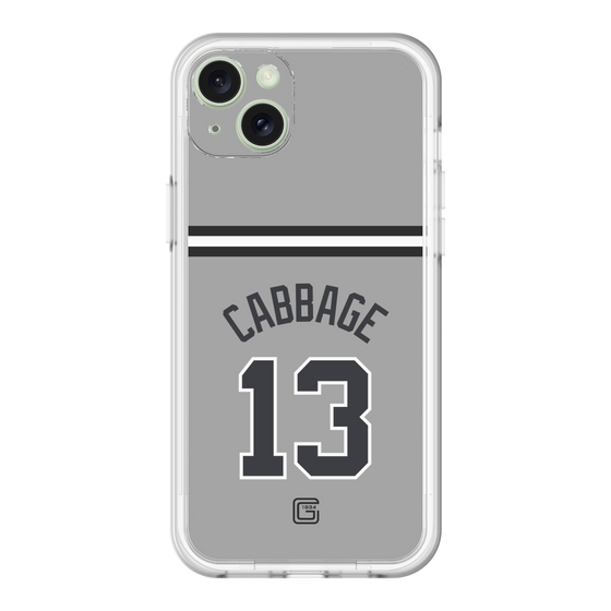 スリムプロテクションプレミアムケース［ 読売ジャイアンツ - #13 CABBAGE - ビジター ］