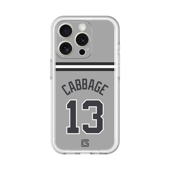 スリムプロテクションプレミアムケース［ 読売ジャイアンツ - #13 CABBAGE - ビジター ］