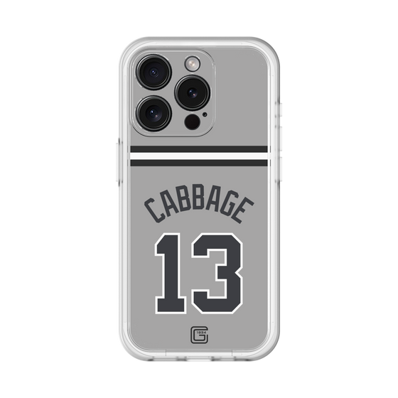 スリムプロテクションプレミアムケース［ 読売ジャイアンツ - #13 CABBAGE - ビジター ］