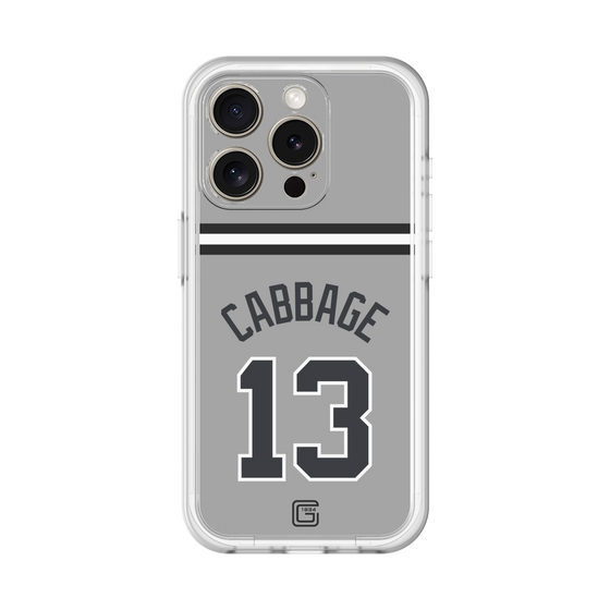 スリムプロテクションプレミアムケース［ 読売ジャイアンツ - #13 CABBAGE - ビジター ］