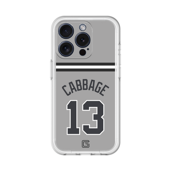 スリムプロテクションプレミアムケース［ 読売ジャイアンツ - #13 CABBAGE - ビジター ］