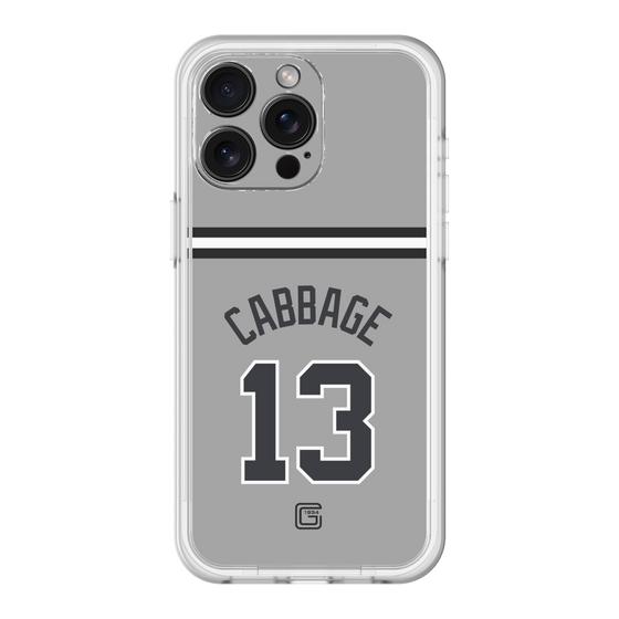 スリムプロテクションプレミアムケース［ 読売ジャイアンツ - #13 CABBAGE - ビジター ］