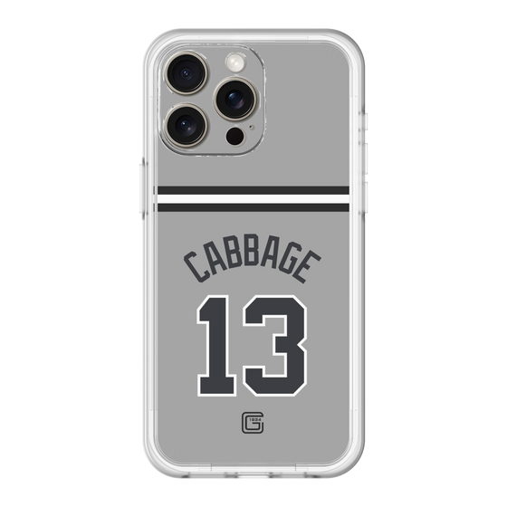 スリムプロテクションプレミアムケース［ 読売ジャイアンツ - #13 CABBAGE - ビジター ］