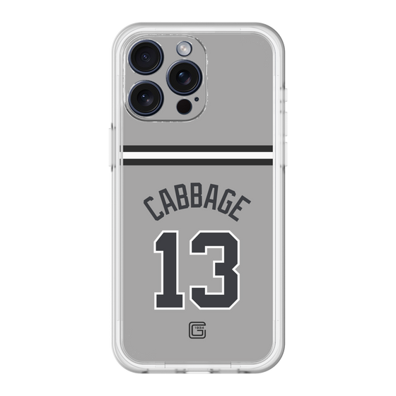 スリムプロテクションプレミアムケース［ 読売ジャイアンツ - #13 CABBAGE - ビジター ］