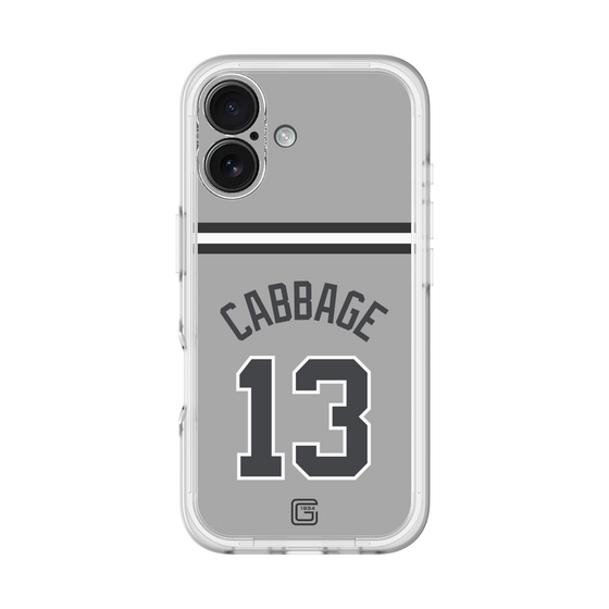 スリムプロテクションプレミアムケース［ 読売ジャイアンツ - #13 CABBAGE - ビジター ］
