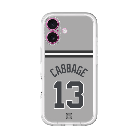 スリムプロテクションプレミアムケース［ 読売ジャイアンツ - #13 CABBAGE - ビジター ］