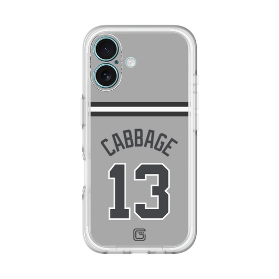 スリムプロテクションプレミアムケース［ 読売ジャイアンツ - #13 CABBAGE - ビジター ］
