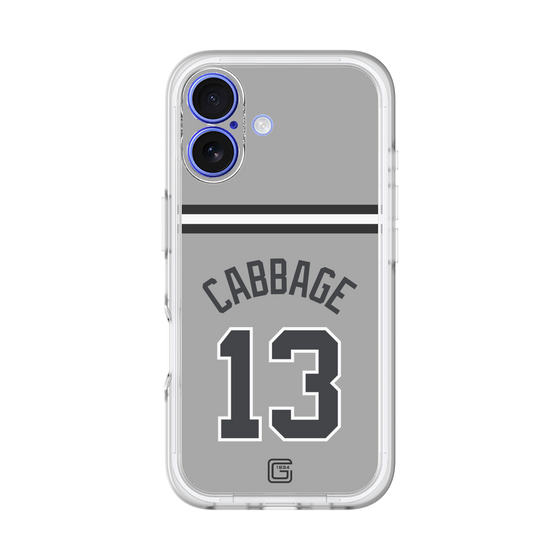 スリムプロテクションプレミアムケース［ 読売ジャイアンツ - #13 CABBAGE - ビジター ］