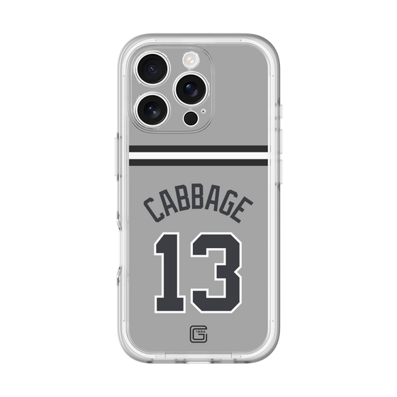 スリムプロテクションプレミアムケース［ 読売ジャイアンツ - #13 CABBAGE - ビジター ］
