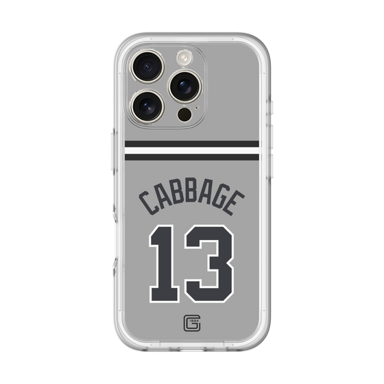 スリムプロテクションプレミアムケース［ 読売ジャイアンツ - #13 CABBAGE - ビジター ］
