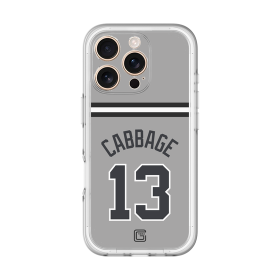 スリムプロテクションプレミアムケース［ 読売ジャイアンツ - #13 CABBAGE - ビジター ］