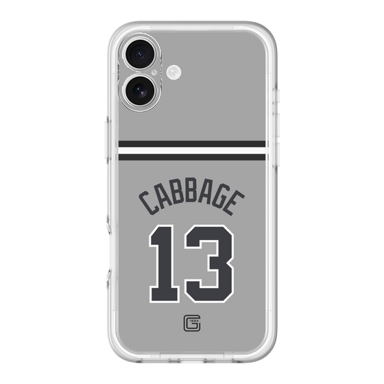 スリムプロテクションプレミアムケース［ 読売ジャイアンツ - #13 CABBAGE - ビジター ］