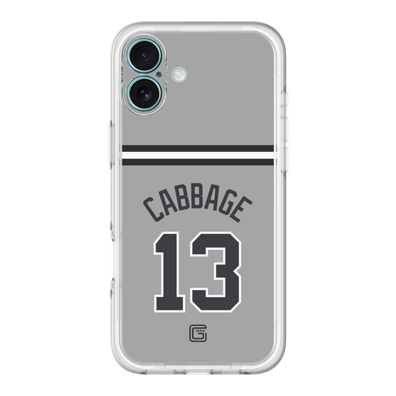 スリムプロテクションプレミアムケース［ 読売ジャイアンツ - #13 CABBAGE - ビジター ］