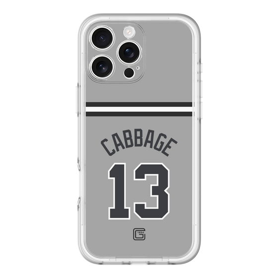スリムプロテクションプレミアムケース［ 読売ジャイアンツ - #13 CABBAGE - ビジター ］