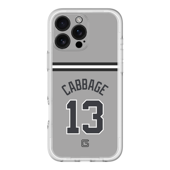 スリムプロテクションプレミアムケース［ 読売ジャイアンツ - #13 CABBAGE - ビジター ］