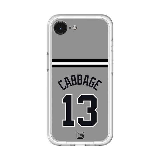 スリムプロテクションプレミアムケース［ 読売ジャイアンツ - #13 CABBAGE - ビジター ］