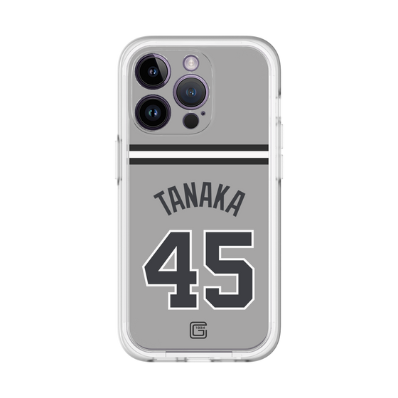 スリムプロテクションプレミアムケース［ 読売ジャイアンツ - #45 TANAKA - ビジター ］