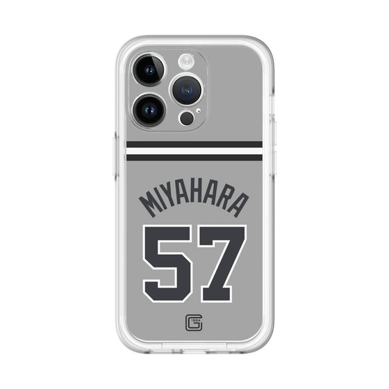 スリムプロテクションプレミアムケース［ 読売ジャイアンツ - #57 MIYAHARA - ビジター ］