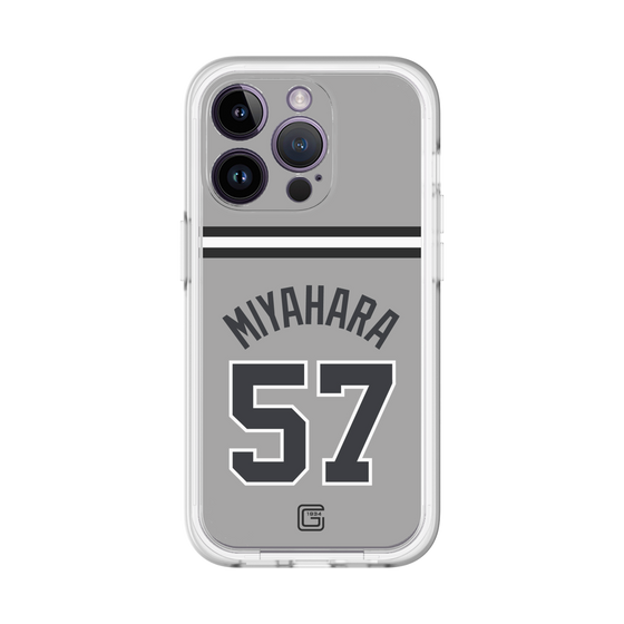 スリムプロテクションプレミアムケース［ 読売ジャイアンツ - #57 MIYAHARA - ビジター ］