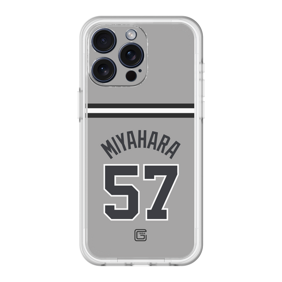 スリムプロテクションプレミアムケース［ 読売ジャイアンツ - #57 MIYAHARA - ビジター ］