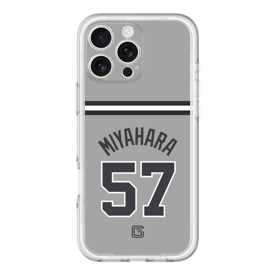 スリムプロテクションプレミアムケース［ 読売ジャイアンツ - #57 MIYAHARA - ビジター ］