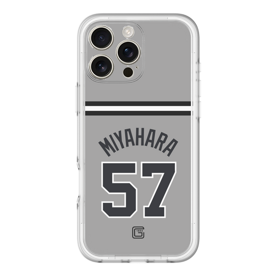 スリムプロテクションプレミアムケース［ 読売ジャイアンツ - #57 MIYAHARA - ビジター ］