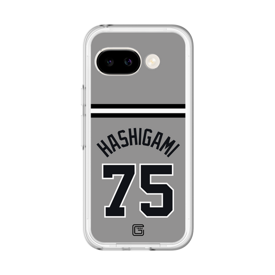 スリムプロテクションプレミアムケース［ 読売ジャイアンツ - #75 HASHIGAMI - ビジター ］