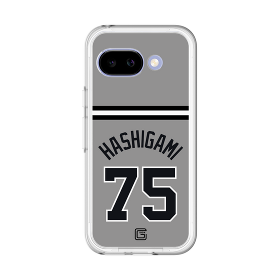 スリムプロテクションプレミアムケース［ 読売ジャイアンツ - #75 HASHIGAMI - ビジター ］