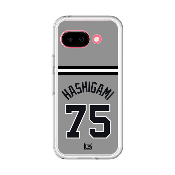 スリムプロテクションプレミアムケース［ 読売ジャイアンツ - #75 HASHIGAMI - ビジター ］