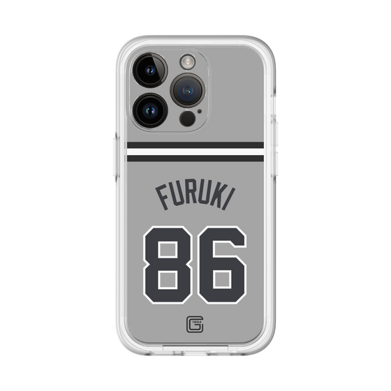 スリムプロテクションプレミアムケース［ 読売ジャイアンツ - #86 FURUKI - ビジター ］
