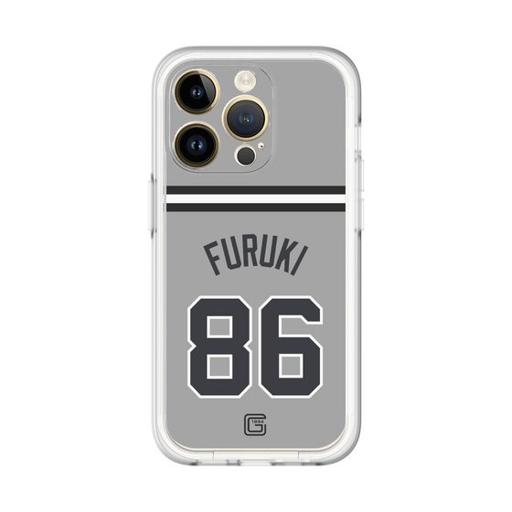 スリムプロテクションプレミアムケース［ 読売ジャイアンツ - #86 FURUKI - ビジター ］