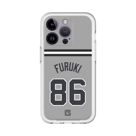 スリムプロテクションプレミアムケース［ 読売ジャイアンツ - #86 FURUKI - ビジター ］
