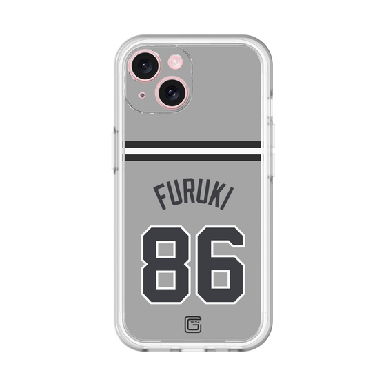 スリムプロテクションプレミアムケース［ 読売ジャイアンツ - #86 FURUKI - ビジター ］