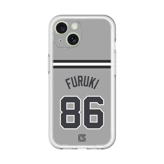 スリムプロテクションプレミアムケース［ 読売ジャイアンツ - #86 FURUKI - ビジター ］