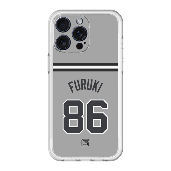 スリムプロテクションプレミアムケース［ 読売ジャイアンツ - #86 FURUKI - ビジター ］