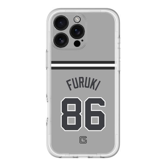 スリムプロテクションプレミアムケース［ 読売ジャイアンツ - #86 FURUKI - ビジター ］