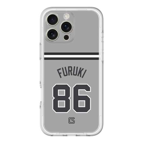 スリムプロテクションプレミアムケース［ 読売ジャイアンツ - #86 FURUKI - ビジター ］