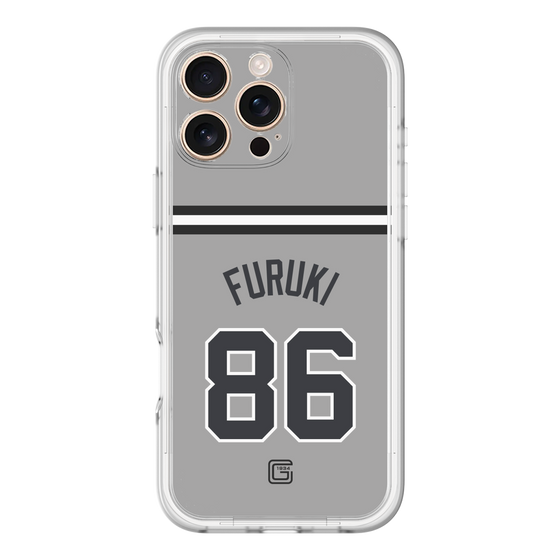 スリムプロテクションプレミアムケース［ 読売ジャイアンツ - #86 FURUKI - ビジター ］